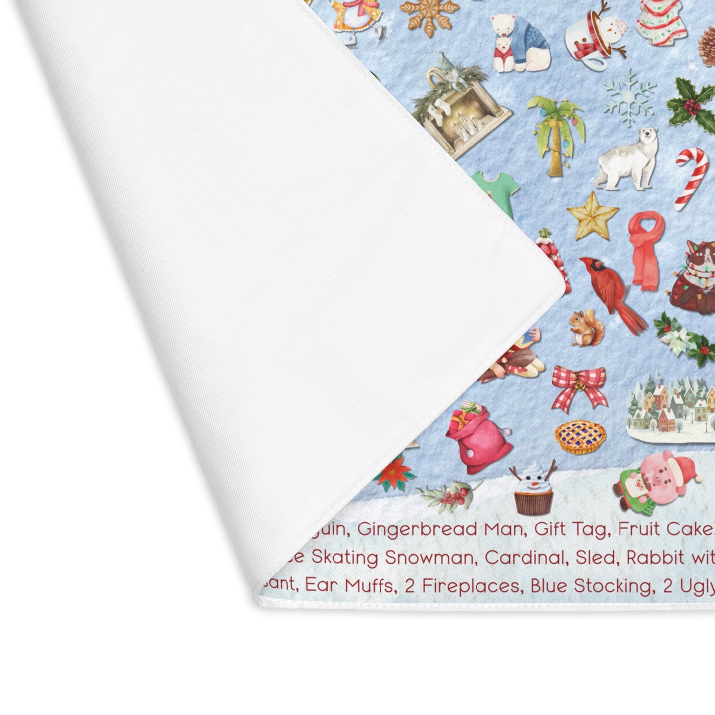 Christmas Spy-It Placemat for Kids — Festive I Spy & Seek-and-Find Game