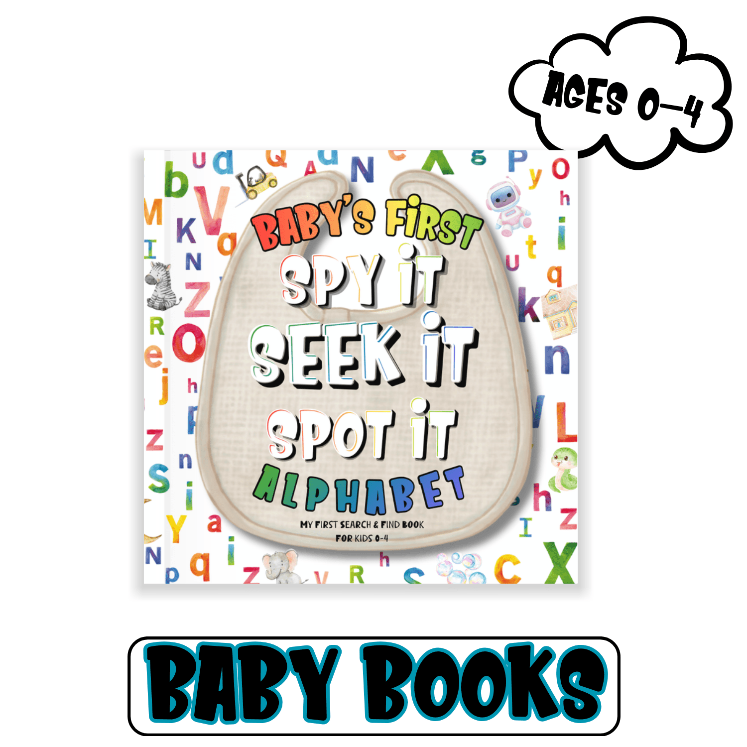 👶 Baby Books (Ages 0–4) - Spy It, Seek It, Spot It