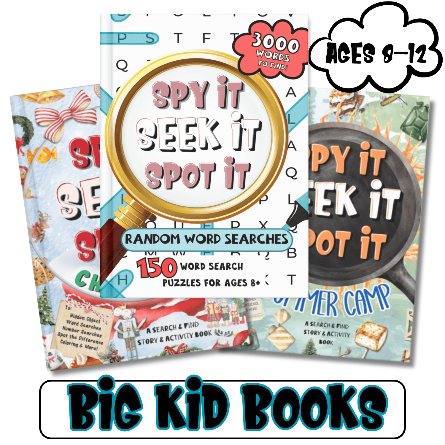 🧠 Big Kid Books (Ages 8–12) - Spy It, Seek It, Spot It
