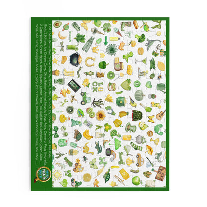 🧩🔍 St. Patrick's Day Spy It Puzzle — A Puzzle Within a Puzzle! (120 & 500-piece)🧩🔍