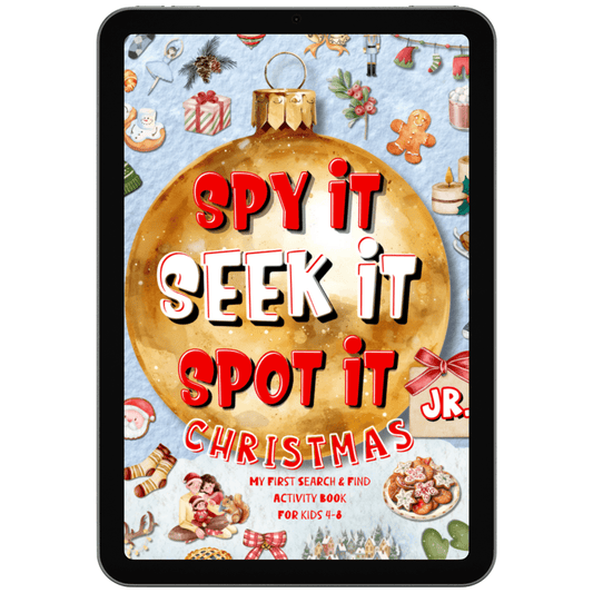 Spy It, Seek It, Spot It Christmas Jr. (Kids 4 - 8) – Interactive Digital Edition (PDF + Goodnotes) - Spy It, Seek It, Spot It
