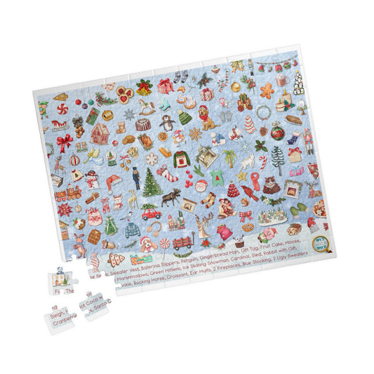 🎄 Spy It, Seek It, Spot It — Christmas Puzzle (110 • 252 • 520 Pieces)