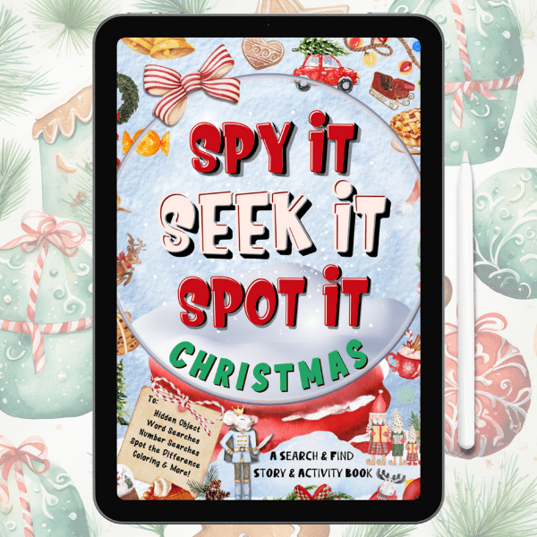 Spy It, Seek It, Spot It Christmas (Kids 8 - 12) – Interactive Digital Edition (PDF + Goodnotes) - Spy It, Seek It, Spot It