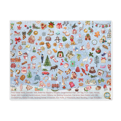 Christmas Spy-It Placemat for Kids — Festive I Spy & Seek-and-Find Game