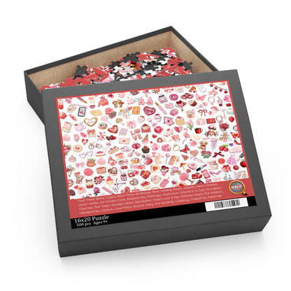 🧩🔍 Valentine's Spy It Puzzle — A Puzzle Within a Puzzle!  (120 & 500-piece)🧩🔍