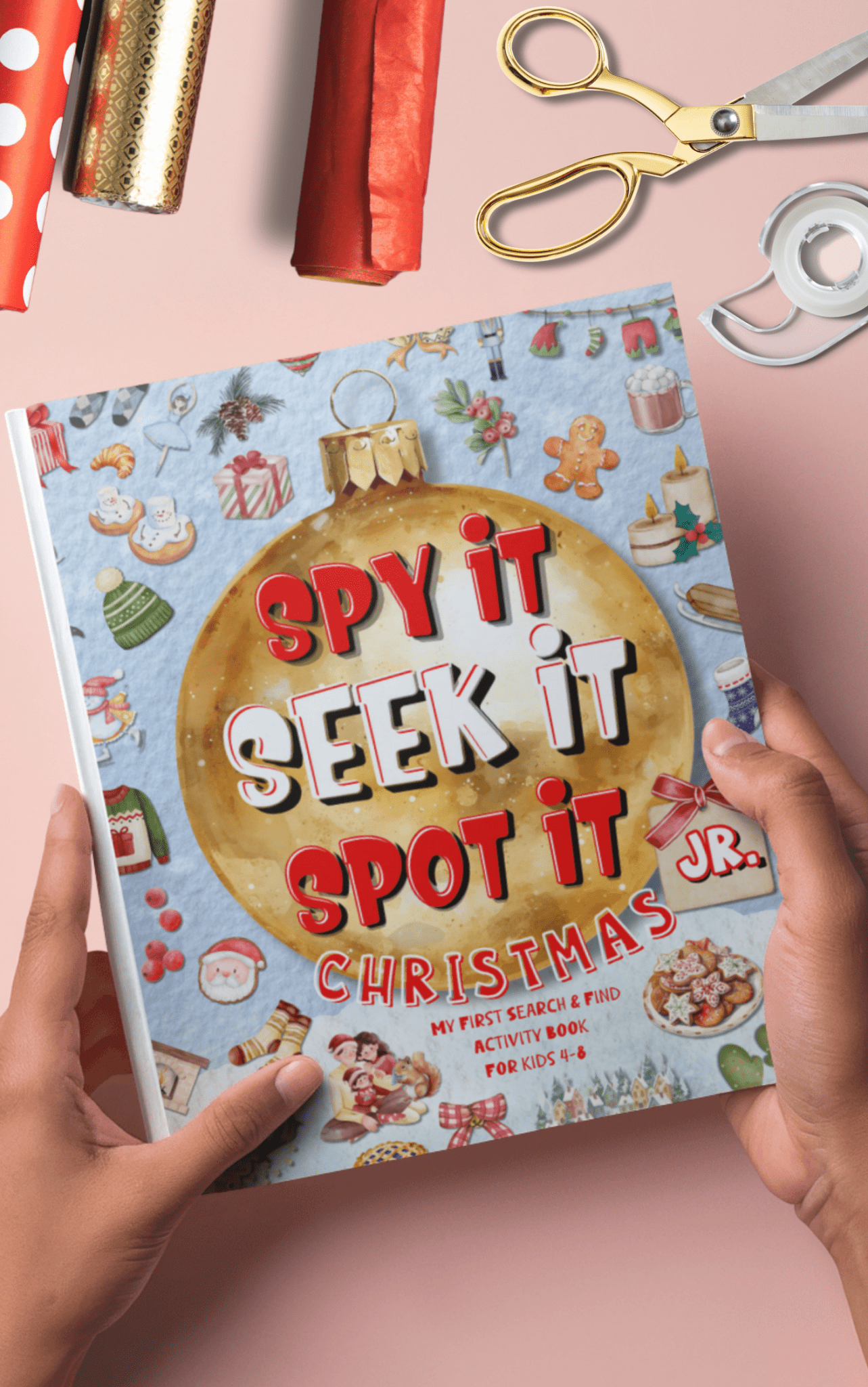 ❄️Spy It, Seek It, Spot It Jr. - Christmas: My First Search & Find Activity Book for Kids 4 - 8 - Spy It, Seek It, Spot It