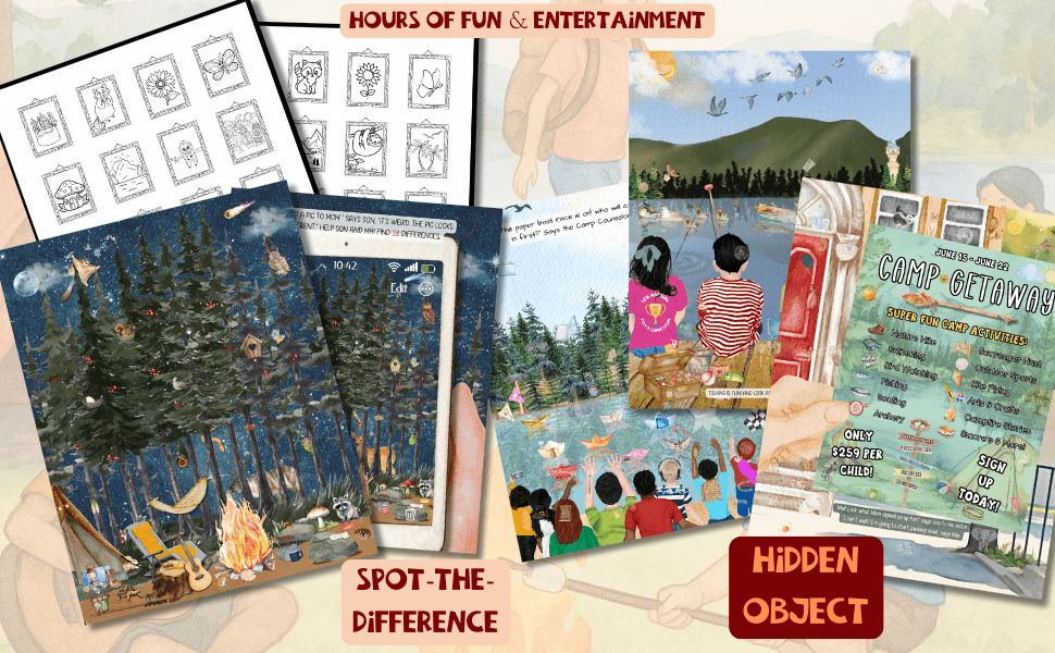 ☀️ Spy It, Seek It, Spot It: Summer Camp: A Search & Find Story & Activity Book - Spy It, Seek It, Spot It