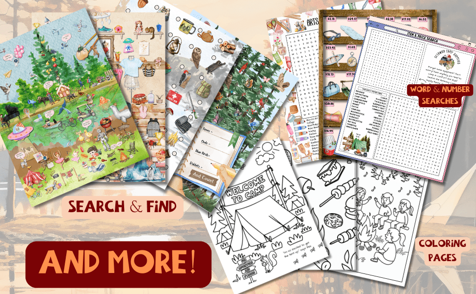 ☀️ Spy It, Seek It, Spot It: Summer Camp: A Search & Find Story & Activity Book - Spy It, Seek It, Spot It