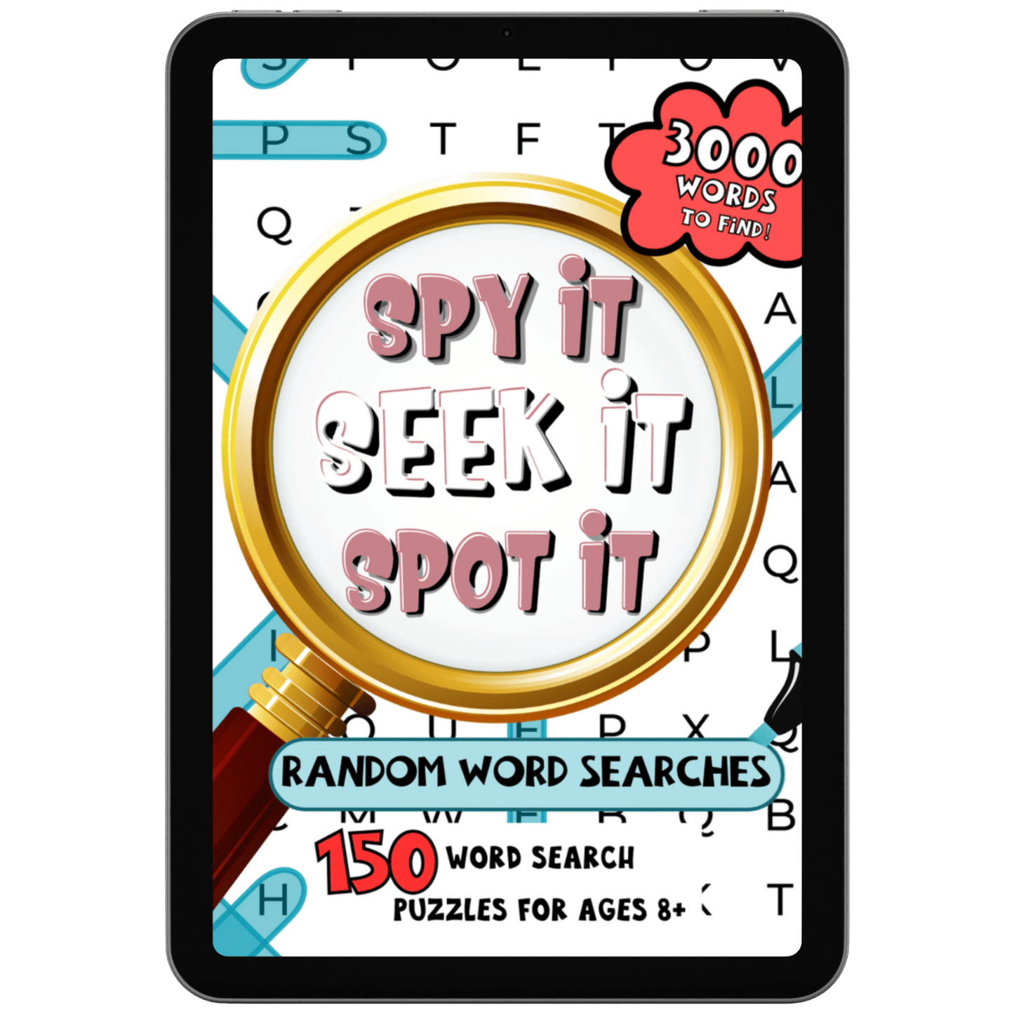 🔍 Spy It, Seek It, Spot It: Random Word Searches (Ages 8+) - Interactive Digital Edition (PDF + Goodnotes) - Spy It, Seek It, Spot It