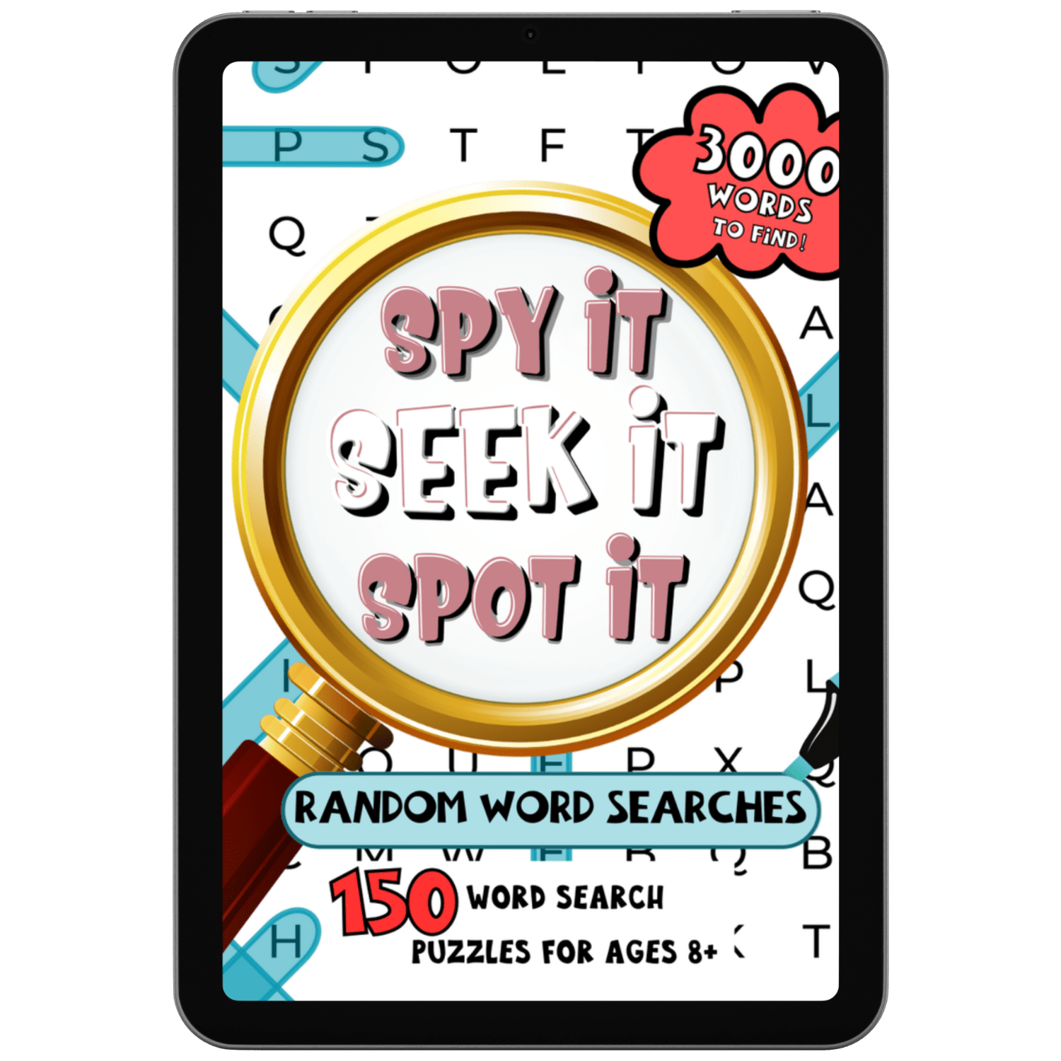 🔍 Spy It, Seek It, Spot It: Random Word Searches (Ages 8+) - Interactive Digital Edition (PDF + Goodnotes) - Spy It, Seek It, Spot It