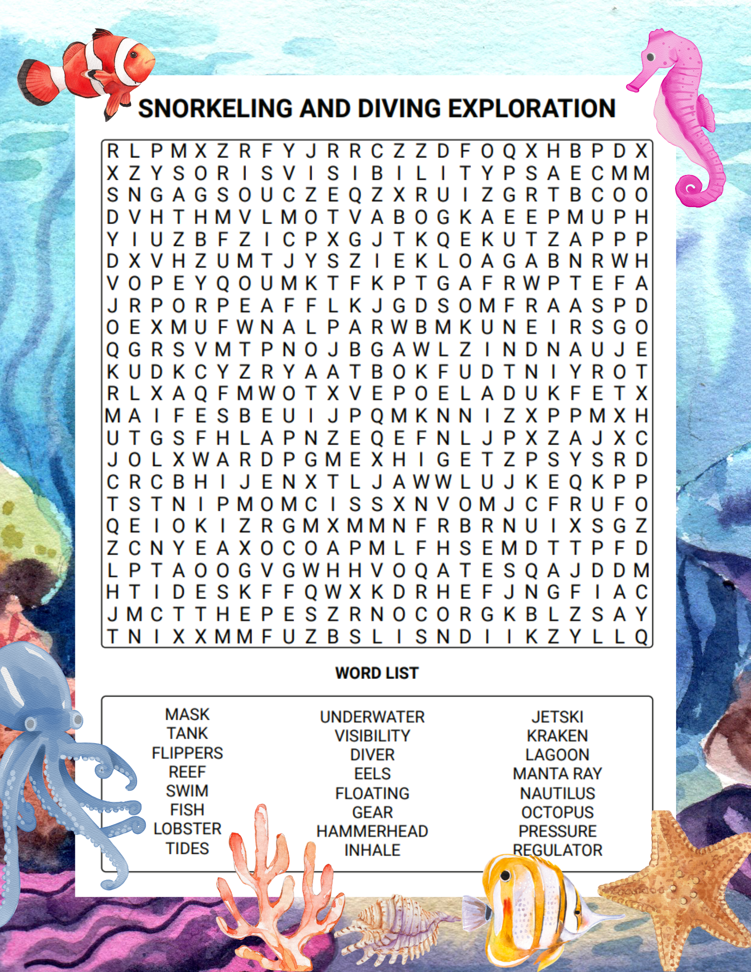 Snorkeling and Diving Exploration