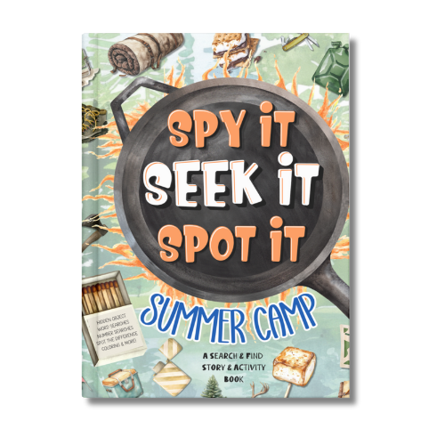 ☀️ Spy It, Seek It, Spot It: Summer Camp: A Search & Find Story & Activity Book