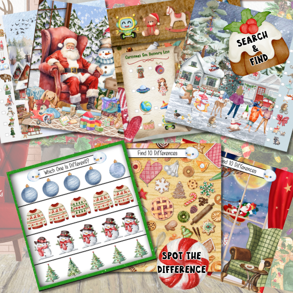 Spy It, Seek It, Spot It Christmas Jr. (Kids 4-8) – Interactive Digital Edition (PDF + Goodnotes) - Image 2