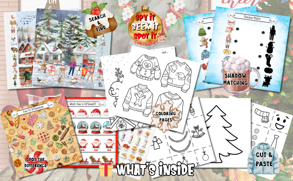 Spy It, Seek It, Spot It Jr. - Christmas: My First Search & Find Activity Book for Kids 4-8 - Image 3