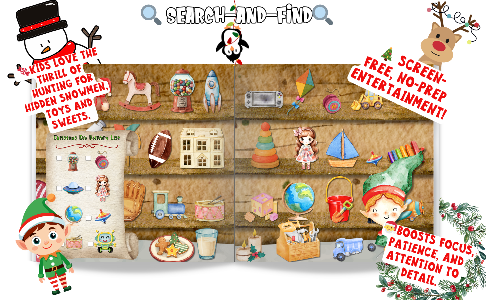 Spy It, Seek It, Spot It Jr. - Christmas: My First Search & Find Activity Book for Kids 4-8 - Image 4