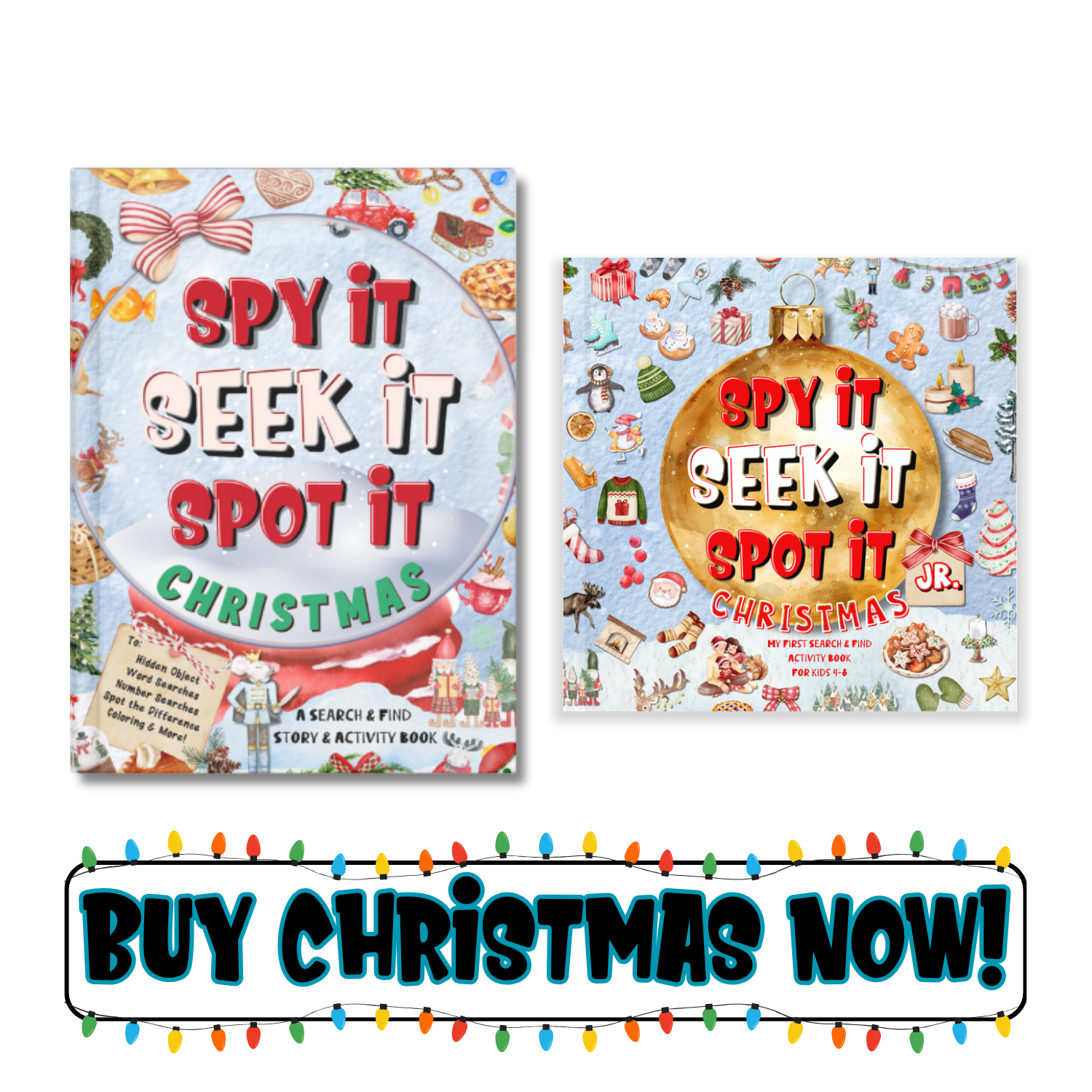 Christmasbooks Spy It, Seek It, Spot It Christmas and Jr. Christmas books